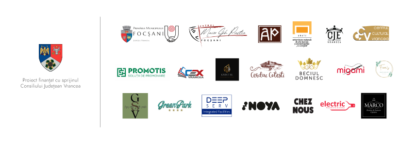 Proiect finanțat cu sprijinul Consiliului Județean Vrancea, Parteneri și Sponsori Verde la Teatru